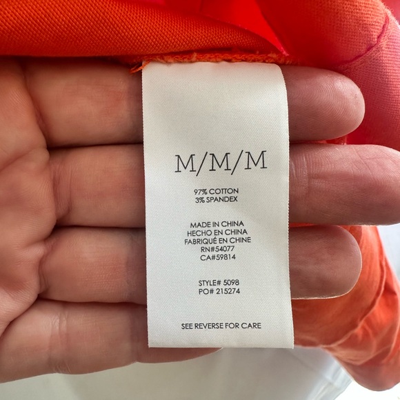 Cabi Orange Tiger Lily Resort Long Sleeve Lightweight Jacket Size M - Picture 5 of 10